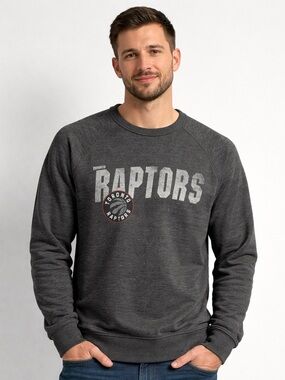 NBA Toronto Raptors Charcoal Crewneck Sweatshirt men’s size large basketball